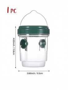 1/2/3pcs Round PP Wasp Trap, Outdoor Hanging Bee Trap Box, Reusable Insect Trap, Plastic Materials, Bees And Wasps To Deter Killers - A - View 23