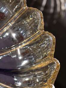 Lightweight Luxury Ceramic Salad Bowl, Easy To Hold Fruits And Vegetables, Elevates Dining Table Aesthetics - Gold - View 3
