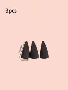 2/3/5/10Pcs Brown Makeup Sponge Blender Set – Multi-Shape Non-Latex Teardrop & Round Tube Makeup Tool, Powder Puff, Travel Essential, Gift For Women, Christmas Stocking Stuffer - Red - View 11