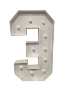 1Pc 91.5cm/36.02inch Light Up Digital Marquee Frame With Lights KT Board Number 0-9 Plug-In KT Board With Bracket Party Decorative Light Birthday Party Anniversary Decoration--Cool Lights - White - View 13