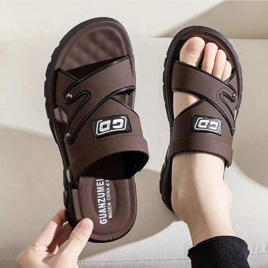 Sandalias Para Hombres - 棕色 - 查看 1