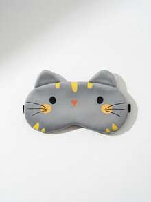1 件 12*19 厘米卡通猫睡眠遮光眼罩，舒适透气眼罩，适合家庭、办公室、旅行、卧室、学校、午睡、生日礼物 - 彩色 - 查看 18