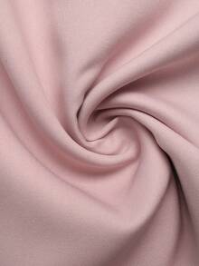 GlowEve Women's Sweet French Style Solid Color Square Neck Halter Dress - Pink - View 5
