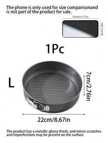 1/3 件套圆形蛋糕烘焙模具，带锁蛋糕模具，烘焙工具，带可拆卸底部的蛋糕模具套装 - 彩色 - 查看 12