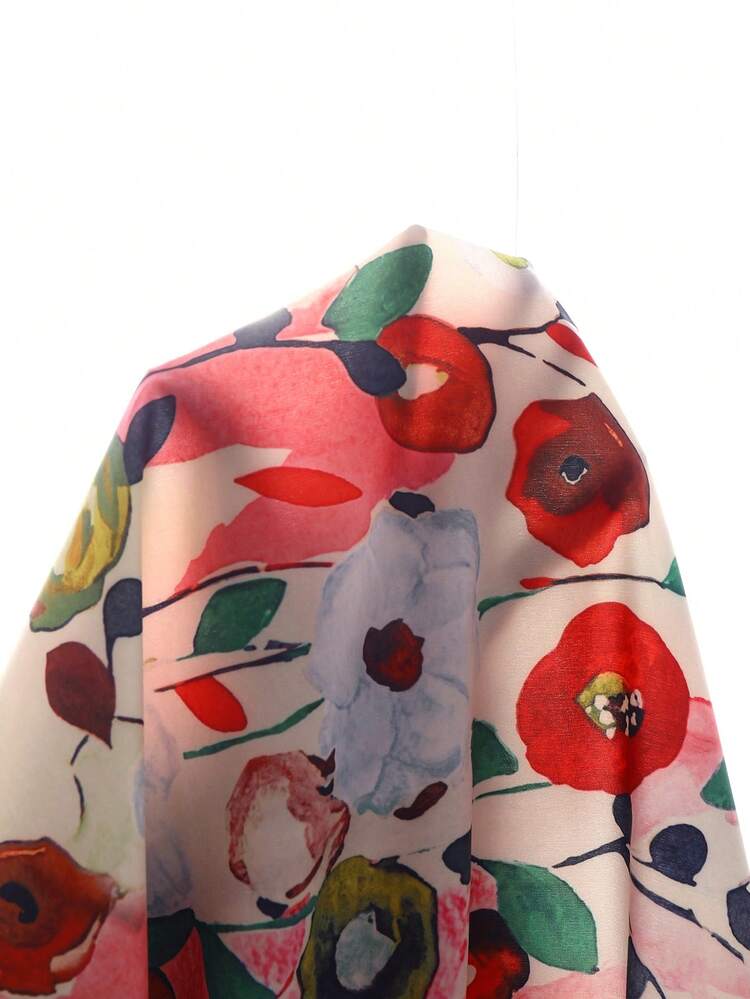 Plus Size Floral Print Shirt And Shorts 2 Pieces Set, Casual Vacation Wear
