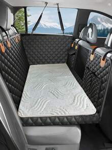 1 Pieza de Colchoneta Gruesa Antideslizante para Mascotas en Auto para Otoño e Invierno, Cojín de Asiento Antideslizante Resistente para Mascotas, con Diseño de Extensión Trasera, Resistente a Mordeduras y Desgaste, Adecuado para SUV, Autos, Camionetas y Otros Modelos, Fácil de Limpiar, Puede Proteger los Asientos del Auto, Compatible con Todas las Razas de Perros, Perros Pequeños, Medianos y Grandes, Colchoneta de Viaje de Poliéster - Multicolor - Ver 4