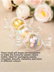 10PCS Candy Shaped Fillable Mini Gift Boxes Reusable Chocolate Candy Decor Boxes For Party Wedding Mother's Day - Multicolor - View 2
