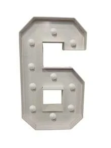 1Pc 91.5cm/36.02inch Light Up Digital Marquee Frame With Lights KT Board Number 0-9 Plug-In KT Board With Bracket Party Decorative Light Birthday Party Anniversary Decoration--Cool Lights - White - View 17