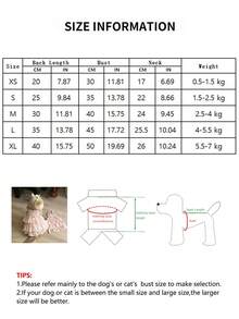 PETSIN 1件层叠花卉猫咪连衣裙，防掉毛公主吊带裙，适合布偶猫幼猫夏季穿着 - 彩色 - 查看 5