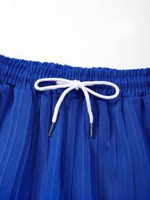 Surfspeed Summer Casual Solid Color Shirt And Shorts Beach Set Holiday / Vacation / Beach / Hawaii / Tropical / Swim /  Bathing - Royal Blue - View 7