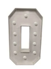 1Pc 91.5cm/36.02inch Light Up Digital Marquee Frame With Lights KT Board Number 0-9 Plug-In KT Board With Bracket Party Decorative Light Birthday Party Anniversary Decoration--Cool Lights - White - View 18