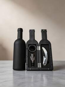 Set Hadiah Pembuka Botol Stainless Steel 3 Buah, Cocok untuk Penyimpanan Dapur, Dekorasi Rumah, Minuman, Pembuka Kaleng Susu, Dekorasi Pesta Festival, Hadiah untuk Ayah/Hadiah yang Dipersonalisasi, Hadiah Natal. - Hitam - View 6