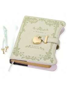 1PC Lockable Diary For Girls Gift, 360 Gold-Edged Pages Journal For Women, B6 Refillable Notebook With Pen & Bookmark, Secret Keepsake Writing Notepad - Multicolor - View 11