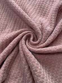 EMERY ROSE Conjunto de mujer de top y shorts de unicolor de moda con mangas cortas - Rosa vieja - Ver 7