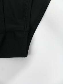 Naviga Onda 男士純色三角泳褲，適用於度假與海灘 - 黑色 - 查看 7