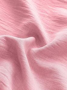 Elenzga Mono de resort sexy sin hombros y sin espalda para tallas grandes - Rosa - Ver 7