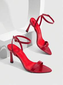 CUCCOO SZL Women's Fashionable Crocodile Pattern High Heel Sandals, Summer Spring Shoes Spring Break Easter Prom Heels - Bamboo leaves cyan - View 4