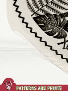 Alderstead Men's Single-Breasted Short Sleeve Plant Pattern Shirt With Pocket And Shorts Set - Multicolor - View 7