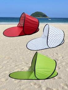 1pc Outdoor Tent, Portable Sun Shade Canopy, Single Person Instant Setup Beach Tent, Sunscreen, Camping Equipment - Multicolor - View 3