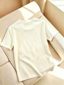 Resyla Women's Casual Versatile Letter Print Round Neck Short Sleeve T-Shirt - Multicolor - View 2