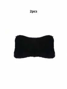 2PCS Plush Comfortable Car Neck Pillow Headrest Soft Breathable Ergonomic Support For Car Seat Driver Passenger Travel Long Drive Home Office Car Interior Accessories - Multicolor - View 6