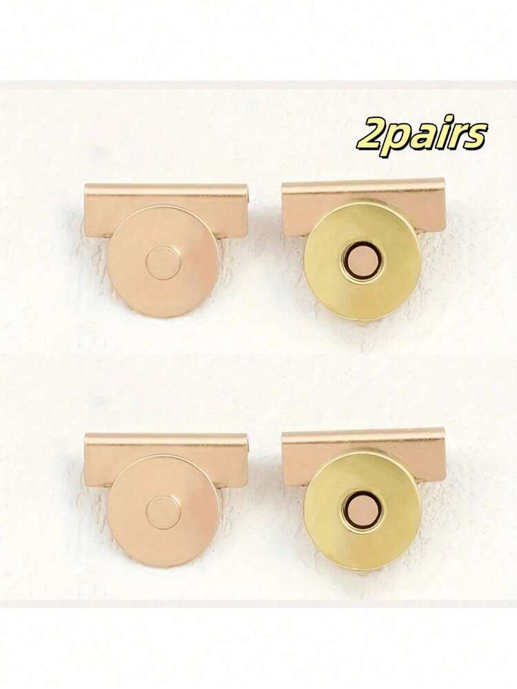 2/6/8 Pairs Of Magnetic Snap Clasps For Bags, Invisible And Concealed Buckles, Magnetic Snaps, Leather Bag Snaps, Buttons, Concealed Snaps, No-Seam Buttons, Snap Fasteners. - Multicolor - View 23