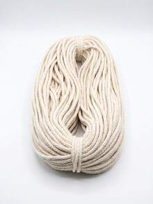 Macrame Cord 10mm X  4.3yd Natual Macrame Rope, 3 Strand Twisted Cord For Wall Hanging, Plant Hangers, Crafts, Gift Wrapping And Wedding Decorations - White - View 10