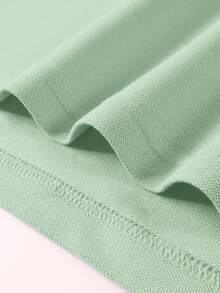 Calvornis Men's Summer Casual Short Sleeve Polo Shirt, Ceremony - Mint Green - View 4