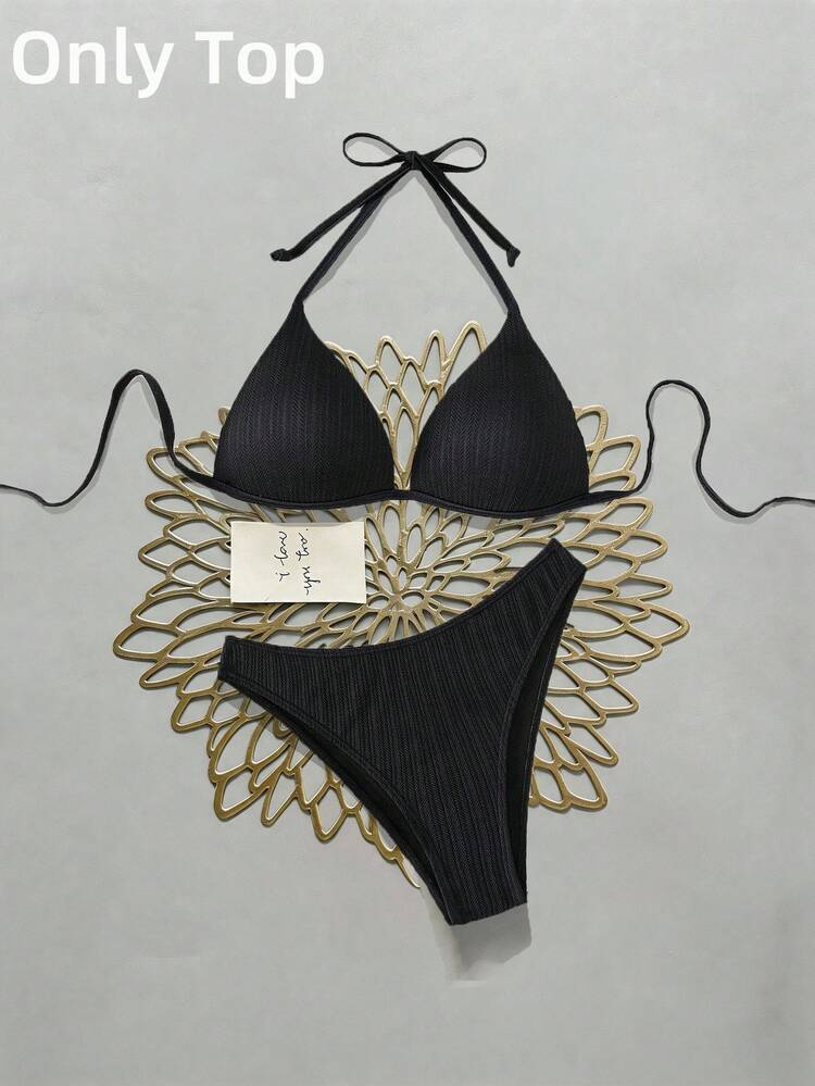 Swim Vcay ホルター トライアングル ビキニ トップ | SHEIN JAPAN