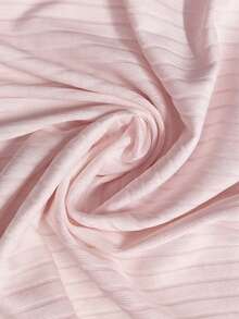 GlowEve CURVE Plus Size Sleeveless Round Neck Front Button Vest - Baby Pink - View 5