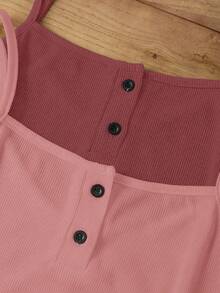 Snug Zone 女款 2 件組細肩帶休閒居家服套裝 - 彩色 - 查看 4