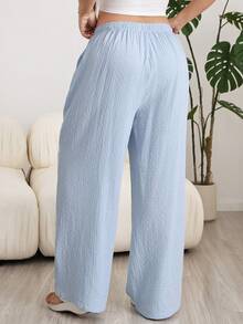 Solflare Pantalones de talla grande de unicolor versátiles y casuales para el verano - Multicolor - Ver 8