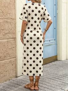 L, Women's Summer Clothes, Summer Dress, Beachwear, Casual Dress, Vacation Clothes, Work Clothes, Country Concert Clothes, Office Clothes, Women's Summer Clothes - 灰色 - 查看 2