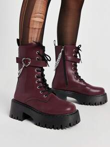 Botas de amor Borgonha