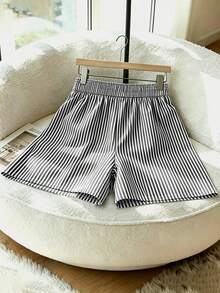 Franclia Women's Striped Casual Versatile Everyday Shorts - Multicolor - View 2