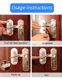 1pc Door Stopper With Non-Slip Lock, Suitable For Household Use, No Need To Sew On Door, Portable And Secure Door Handle Lock (Random Color And Style) - Multicolor - View 14