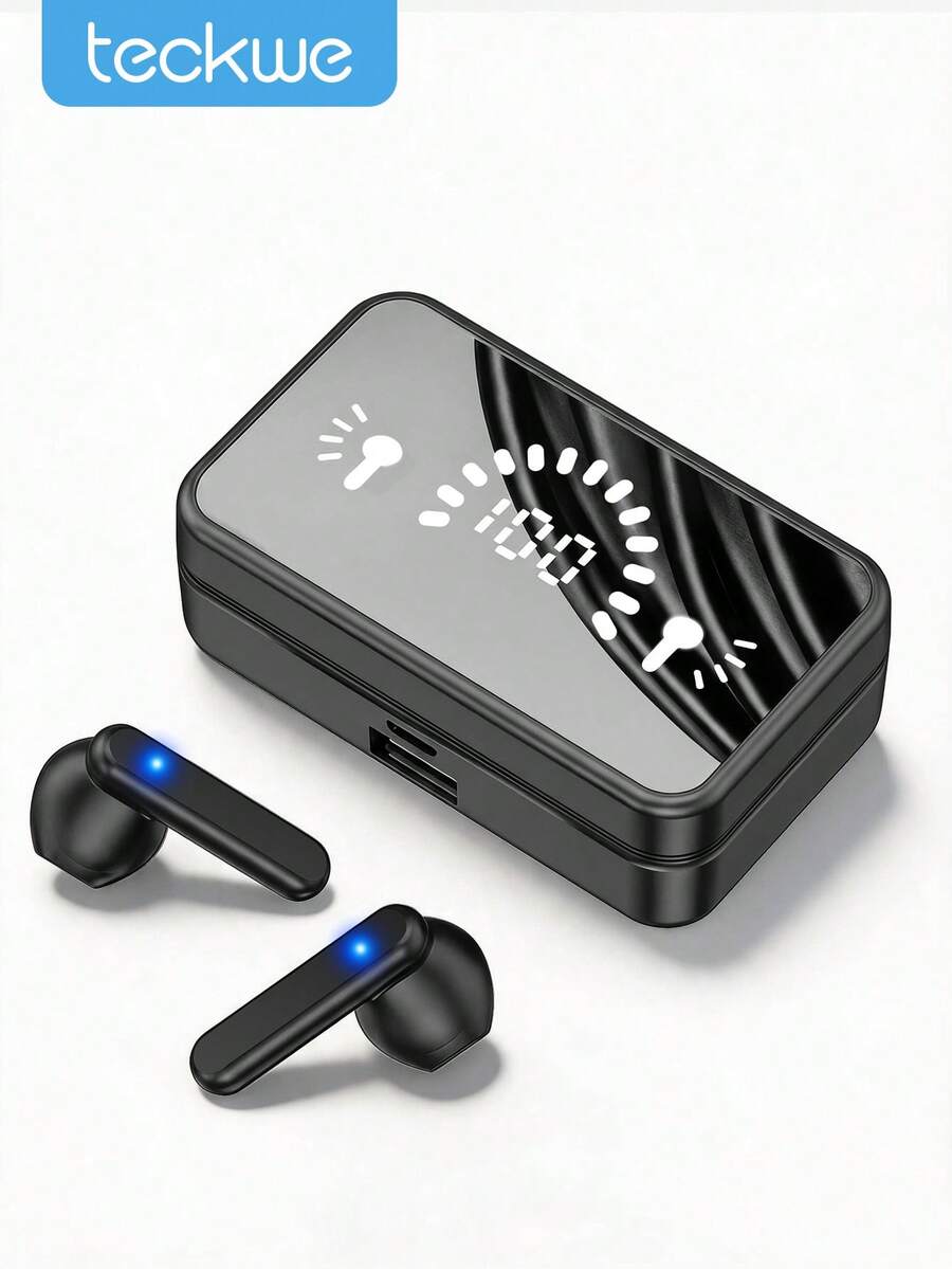 Teckwe ABS1200mah,Wireless Earphones, In-Ear, Noise Proof, Super Long Battery Life, TWS Touch Control Stereo Sports Earbuds, Available In Multiple Colors, Essential For Daily Use - View 1