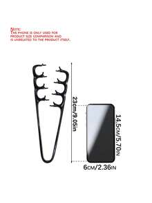 2/3pcs Set Of Texture Comb, Increased Volume Wide Tooth Hair Comb, Fluffy Wide Tooth Curly Hair Comb, Men'S Texture Styling Comb Increased Volume, Double-Sided Tail Wide Tooth Texture Comb, Unisex Hair Styling Tool - Black - View 3