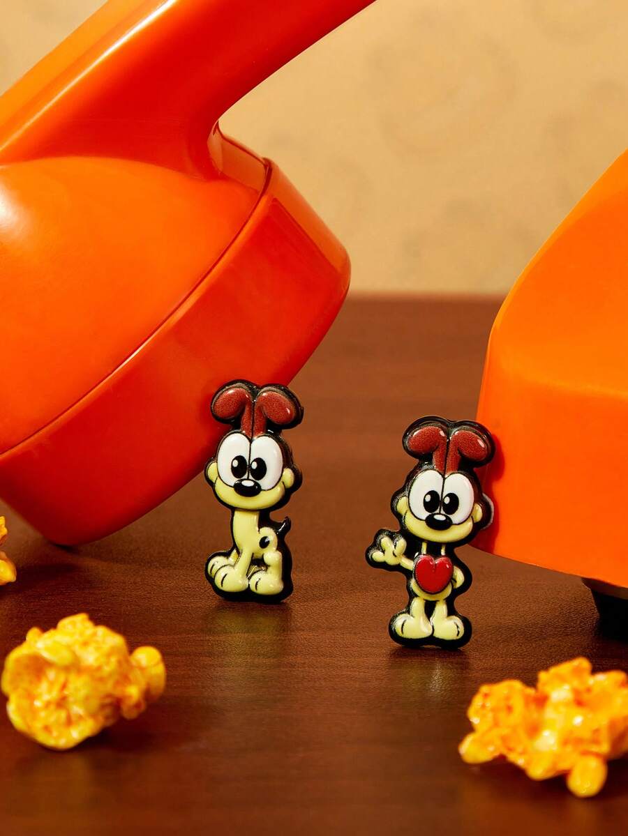 GARFIELD | SHEIN A Set Of New Creative Cartoon Animal Pattern Brooches, IP Joint Design, Cute Personalized, Simple And Generous, Can Also Be Used As Accessories, Suitable For Various Parties, Concerts, Festivals, Exquisite Gifts - Multicolor - View 1