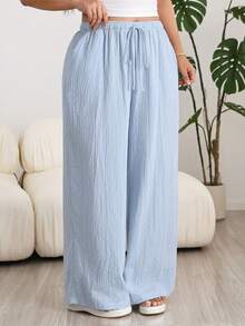 Solflare Pantalones de talla grande de unicolor versátiles y casuales para el verano - Multicolor - Ver 4