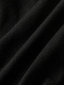 ROMWE Goth 大尺碼性感星星繫帶短洋裝 - 黑色 - 查看 4