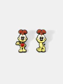 GARFIELD | SHEIN A Set Of New Creative Cartoon Animal Pattern Brooches, IP Joint Design, Cute Personalized, Simple And Generous, Can Also Be Used As Accessories, Suitable For Various Parties, Concerts, Festivals, Exquisite Gifts - Multicolor - View 7