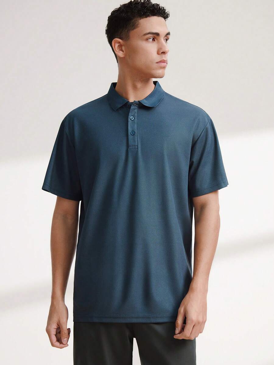 Driftmere 2026夏季男士男友風 Polo 衫－快乾絲般領口｜尺寸範圍 (XS-XXL)｜超輕量透氣，適合高爾夫/戶外/商務/休閒場合運動健身房鍛鍊