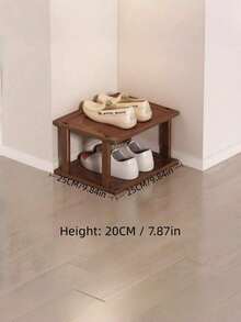 2/5/7/9 Layers Multi Tier Space Saving Easy Assembly Sturdy Natural Color Classic Shoe Rack For Dorm Hallway Kitchen Living Room Entryway Corner Square Storage Organizer Home Furniture - Multicolor - View 8
