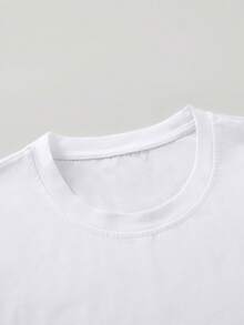 Manfinity Homme Tops Nam màu trơn Cơ bản - trắng - Xem 3