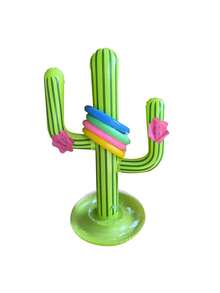 1/2 Set Inflatable Cactus Ring Toss Game, Durable PVC Pool & Beach Party Toy, Outdoor Water Throwing Game For Backyard Wedding Birthday Holiday Gift - Multicolor - View 6