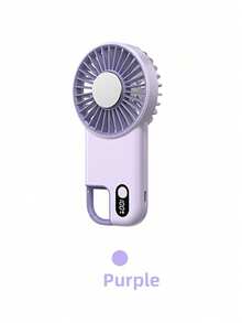 Teckwe Ventilateur de refroidissement portable à main, batterie lithium-ion rechargeable USB 1800 mAh avec longue durée de vie, ventilateur à main à refroidissement rapide, vitesse réglable sur 100 niveaux, conception de haute qualité, convient pour les studios, les bureaux, le camping, la randonnée et les voyages, pour une utilisation intérieure et extérieure - cadeau d'été parfait - multicolore - Voir 11