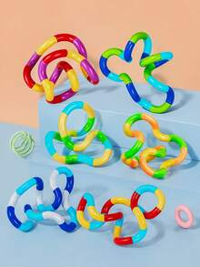 MINKOJA 1/2/3/5/8/10/12/18/25Pcs Sensory Toys For Autistic Adults Decompression Toys Twisting Toys Colors Can Be Freely Matched - Multicolor - View 2