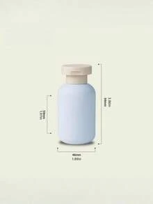 便携式旅行洗漱用品瓶，翻盖挤压式分配器，适用于洗发水、沐浴露和润肤露，可重复灌装的化妆品容器 - 藍色 - 查看 7
