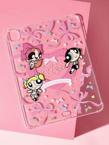 THE POWERPUFF GIRLS X SHEIN Cartoon Pattern Anti-Drop Protective Flat Protective Case - Multicolor - View 2